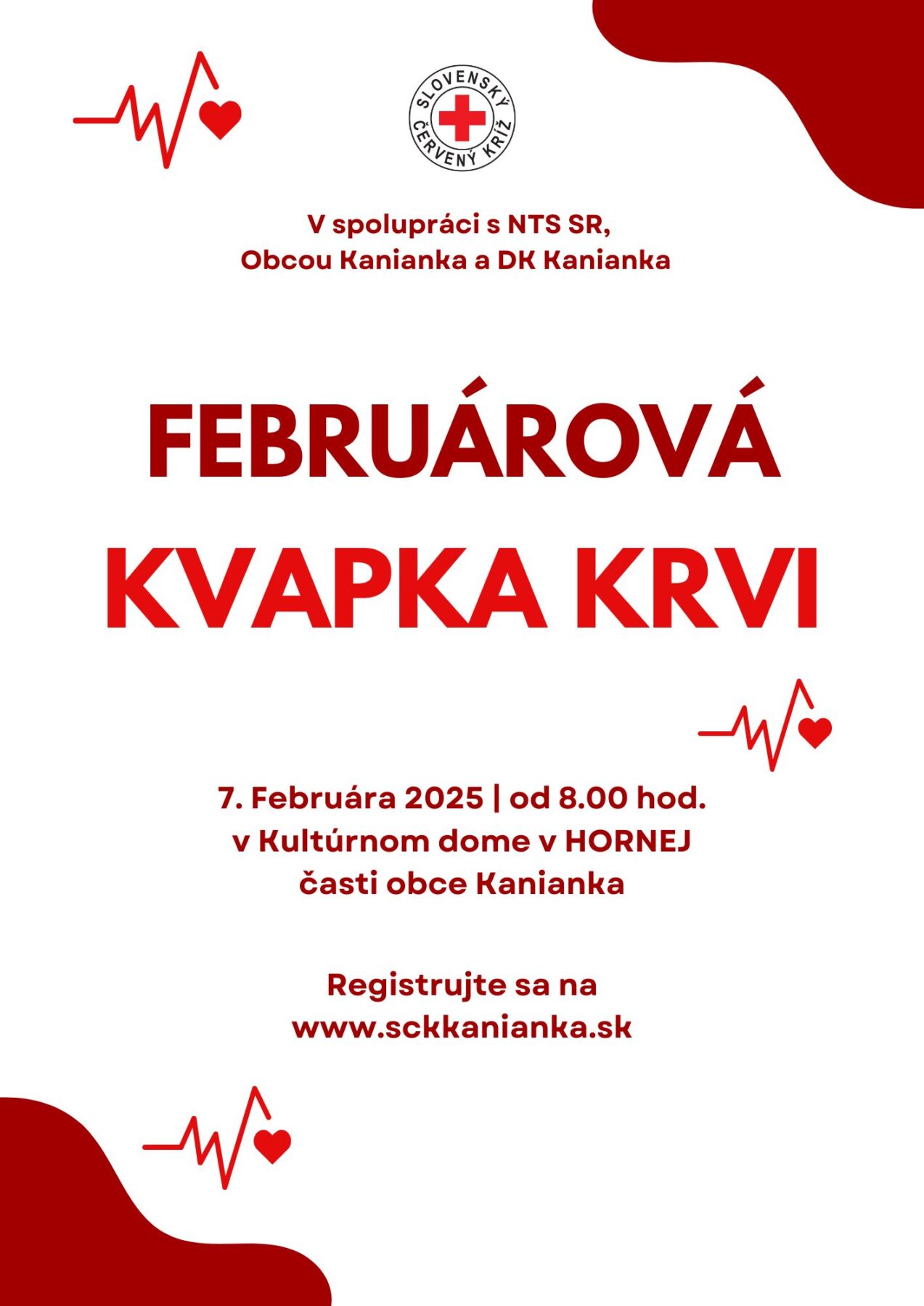 plagát februárová kvapka krvi