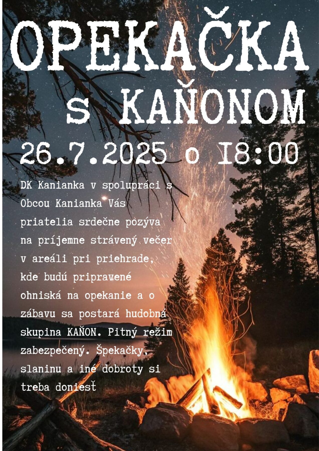 plagát - opekačka s kaňonom
