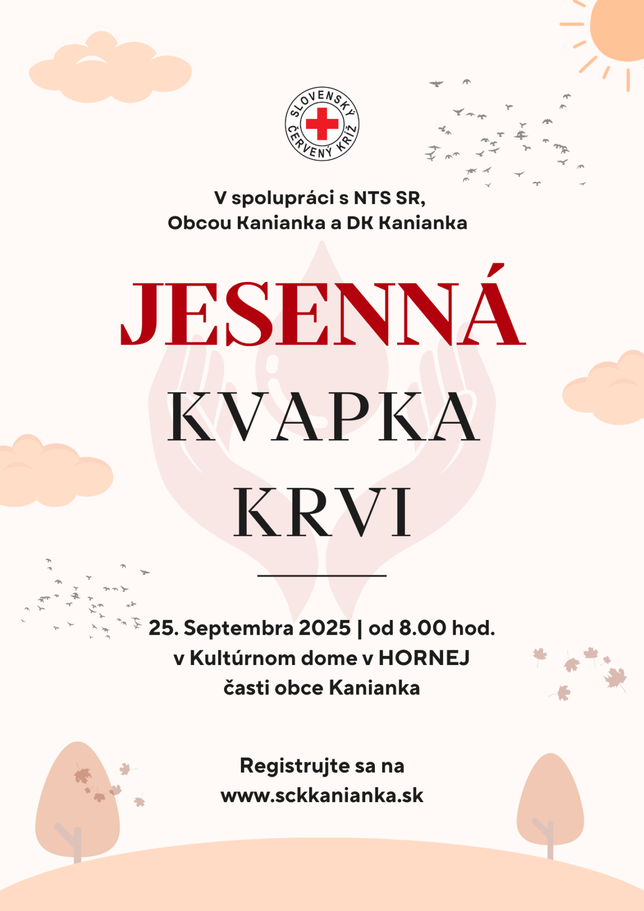 plagát jesenná kvapka krvi