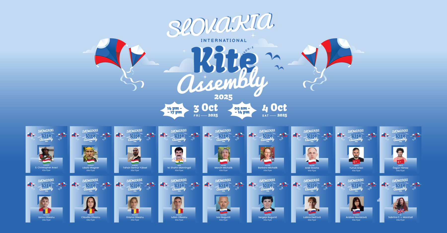 plagát - fotky účastníkov stretnutia šarkanov 2025