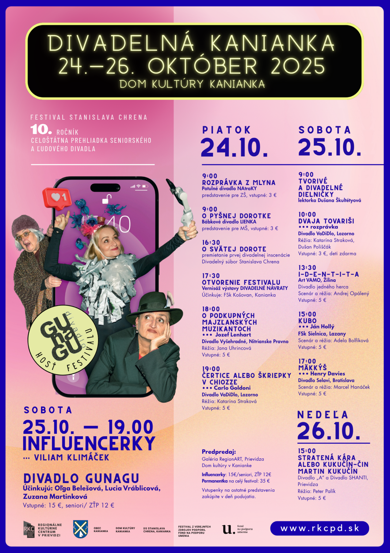 plagát program - divadelná kanianka